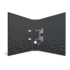 HERMA 20120 Classeur A4 Color noir 7 cm de large en carton avec impression intérieure pour l'école et le bureau Classeur à annea