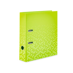 HERMA 20123 Classeur A4 en carton avec impression intérieure pour l'école et le bureau Vert 7 cm de large Classeur à anneaux en