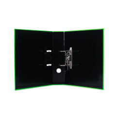 HERMA 20066 Classeur A4 vert fluo, 7 cm de large, motif de classeur à levier en carton avec impression intérieure pour l'école e