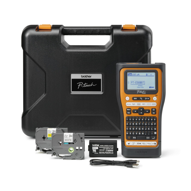 Brother PT-E560BTVP imprimante pour étiquettes Transfert Thermique 180 x 180 DPI 20 mm/Sec avec Fil &sans Fil HSE/TZe Bluetooth Brother PT-E560BTVP imprimante pour étiquettes Transfert Thermique 180 x 180 DPI 20 mm/Sec avec Fil &sans Fil HSE/TZe Bluetooth