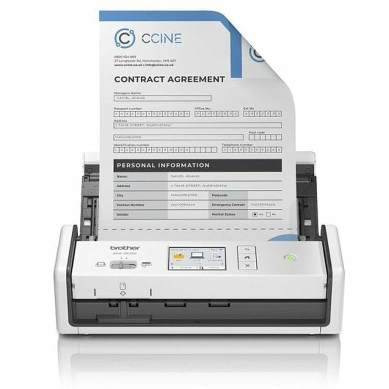 Brother ADS-1800W - Scanner sans Fil, Compact et Portable