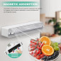 Quasziwa Derouleur Film Alimentaire Magnétique - Distributeur Papier Aluminium et Film avec Lames Tranchantes, Cutter Pour Tiroi