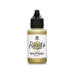30ml Fluids Alcohol Ink GOLD RUSH, Encre à alcool pour Fluid Art et Resin Art, or métallique