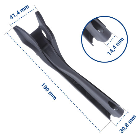 VIOKS Poignée de rechange pour plaque Crisp au micro-ondes Whirlpool 482000022365 Indesit C00318974 - Support pour plaque Crisp