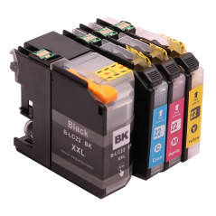ABC Compatible Ensemble 4X Cartouche d´Encre pour Brother LC22U XL pour DCP-J785W MFC-J985DW de