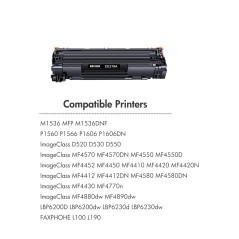 2-Pack 78A CE278A 78L CE278L CE278AD Compatible Cartouche de Toner pour HP LaserJet M1536 MFP M1536DNF P1560 P1566 P1606 P1606DN