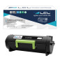 LCL Cartouche de Toner Compatible 60F2X00 601X 60F0XA0 600XA 60F2X0E 602XE 20000Pages (1Noir) Remplacement pour Lexmark MX510 MX