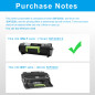 LCL Cartouche de Toner Compatible 60F2X00 601X 60F0XA0 600XA 60F2X0E 602XE 20000Pages (1Noir) Remplacement pour Lexmark MX510 MX