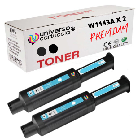 universo cartuccia® 143A W1143A 143AD W1143AD2 Kit 2 Toner compatible avec HP Neverstop Laser MFP 1202w 1202nw 1201n 1001nw Impr