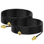 Bingfu Cable RP-SMA Rallonge Antenne WiFi 3m Adaptateur de RP-SMA Mâle à Femelle RG174 pour Extension Telesurveillance Routeur W Bingfu Cable RP-SMA Rallonge Antenne WiFi 3m Adaptateur de RP-SMA Mâle à Femelle RG174 pour Extension Telesurveillance Routeur W