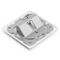 deleyCON 4x Prise Réseau CAT6a Encastrable avec RJ45 Keystone - 10 Gbit/s - STP Blindée - Prise de Données pour Câbles de Raccor