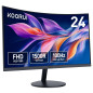 KOORUI Écran PC Incurvé - Dalle VA 23.6 Pouces, Résolution FHD (1920 x 1080), 1500R, 100Hz, 5ms, HDMI, VGA, Réglage de l’Inclina KOORUI Écran PC Incurvé - Dalle VA 23.6 Pouces, Résolution FHD (1920 x 1080), 1500R, 100Hz, 5ms, HDMI, VGA, Réglage de l’Inclina