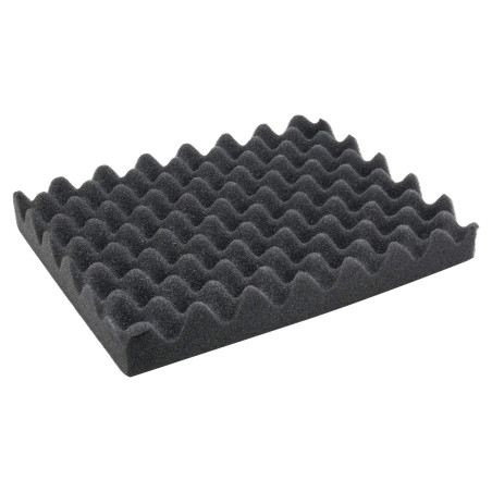 HMF 14585 Mousse alvéolée acoustique 345 x 275 mm avec insert en mousse pour tablette Hauteur 45 mm