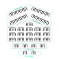 LINKUP - Kit de Peigne de câble pour rallonge de câble d'alimentation PSU | 4 x 24 P | 16 x 8 P | 4 x 6 P | Noir LINKUP - Kit de Peigne de câble pour rallonge de câble d'alimentation PSU | 4 x 24 P | 16 x 8 P | 4 x 6 P | Noir