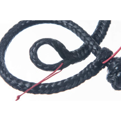 Manille de cordage Dyneema - 3 mm - Noir - Charge de rupture : 900 kg