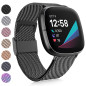 Faliogo Compatible avec Fitbit Versa 3 Bracelet/Fitbit Sense Bracelet, Bracelet de Remplacement Métal en Acier Inoxydable pour F Faliogo Compatible avec Fitbit Versa 3 Bracelet/Fitbit Sense Bracelet, Bracelet de Remplacement Métal en Acier Inoxydable pour F