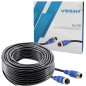 VSG24 29121 – Câble de rallonge pour systèmes de recul, camion, van, camping-car, câble à 4 broches, étanche à l'eau selon IP67, VSG24 29121 – Câble de rallonge pour systèmes de recul, camion, van, camping-car, câble à 4 broches, étanche à l'eau selon IP67,