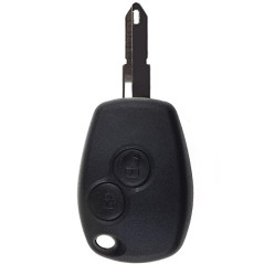 Clé Plip Compatible avec Dacia Logan Sandero Duster Lodgy 2 Boutons Lame Trou Coque @Pro-Plip