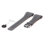 INF Bracelet Compatible avec Polar M400/M430, Bracelets en Silicone de Remplacement Compatible avec Polar M400/M430, Gris