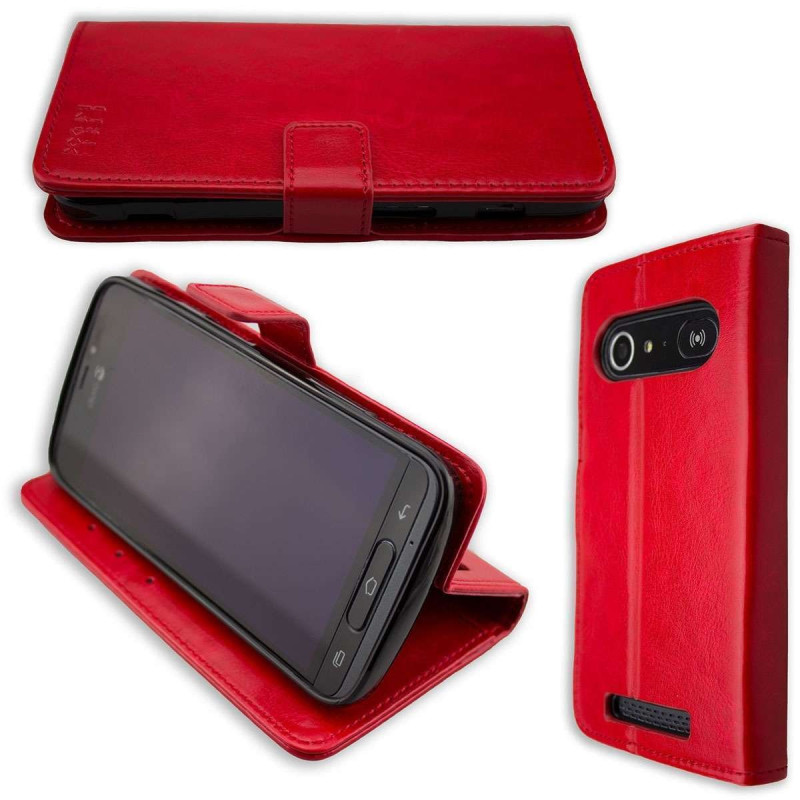 caseroxx Étui pour Doro 8040/8042, Housse Bookstyle en Cuir Artificiel, Rouge caseroxx Étui pour Doro 8040/8042, Housse Bookstyle en Cuir Artificiel, Rouge