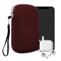 kwmobile Housse Universelle Smartphone - Pochette de Protection 14,4 x 8,3 cm pour téléphone Portable S - 4,5" en néoprène Borde kwmobile Housse Universelle Smartphone - Pochette de Protection 14,4 x 8,3 cm pour téléphone Portable S - 4,5" en néoprène Borde