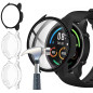 Acadeny 2pièces Coque Protection Écran en Verre Trempé +PC Bumper Compatible avec Xiaomi Mi Watch Anti-Rayure Protecteur Étui -N Acadeny 2pièces Coque Protection Écran en Verre Trempé +PC Bumper Compatible avec Xiaomi Mi Watch Anti-Rayure Protecteur Étui -N