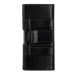 kwmobile Étui de Ceinture 13,2 x 6,5 x 1,3 cm pour Téléphone Portable - Étui Ceinture Universel Simili Cuir - Sacoche Smartphone