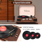 Platine Vinyle, VOKSUN Bluetooth in/Out Portable Vintage Turntable with Built-in Speakers, 3 Speed Belt-Driven USB Suititcase Vi Platine Vinyle, VOKSUN Bluetooth in/Out Portable Vintage Turntable with Built-in Speakers, 3 Speed Belt-Driven USB Suititcase Vi