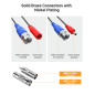 Anlapus PACK 1 Câble Coaxial BNC Vidéo Rallonge 100ft 30mètres Préfabriqué Tout-En-Un pour Camera de Surveillance Analog/CVI/AHD