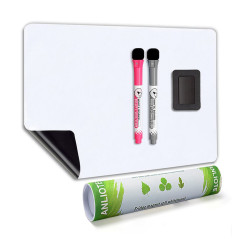 Tableau Blanc Magnétique Effaçable à Sec pour Frigo 30x20 cm - Écriture et Nettoyage Faciles, Pour Maison, Cuisine, Liste de Cou