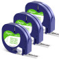 Aken Compatible avec Dymo Letratag Ruban Papier 12mm x 4m, Comaptible avec Dymo Letratag 200B LT100H LT100T Plus XR LT110T, Pape Aken Compatible avec Dymo Letratag Ruban Papier 12mm x 4m, Comaptible avec Dymo Letratag 200B LT100H LT100T Plus XR LT110T, Pape