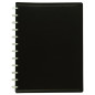 Viquel Reliure Geode Porte documents en plastique Grande capacité 80 Vues - 40 pochettes amovibles en polypropylène Noir