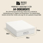 Bigso Box of Sweden 945145541 Boîte de Rangement Format A4 Panneau de Fibre Blanc 35 x 26 x 8,5 cm