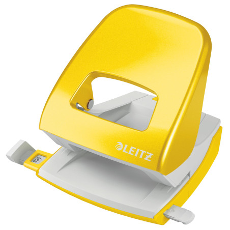 Leitz – Perforateur, 30 Feuilles, Réglette de Guidage avec Marquages des Formats, Métal, Emballage Boîte, pour Maison Bureau Éco
