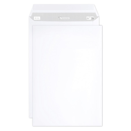 Clairefontaine 805050C - Paquet de 50 Pochettes Blanches C4-229x324 mm - Auto-Adhésives - 90g/m²