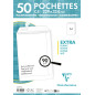Clairefontaine 805050C - Paquet de 50 Pochettes Blanches C4-229x324 mm - Auto-Adhésives - 90g/m²