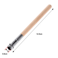 12 Pièces Extendeurs de Crayon en Bois Allongeur de Crayon d'Art Extension de Crayon avec Poignée en Aluminium pour Fournitures 