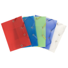 Exacompta - Réf. 50889E - Carton de 25 chemises à élastiques Chromaline pour format pocket - pochettes 3 rabats - en polypropylè