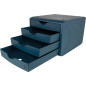 helit H6429534 Boîte de rangement à tiroirs « the green chameleon », en plastique recyclé, certifié Blauer Engel bleu, 1 pièce helit H6429534 Boîte de rangement à tiroirs « the green chameleon », en plastique recyclé, certifié Blauer Engel bleu, 1 pièce