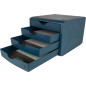 helit H6429534 Boîte de rangement à tiroirs « the green chameleon », en plastique recyclé, certifié Blauer Engel bleu, 1 pièce helit H6429534 Boîte de rangement à tiroirs « the green chameleon », en plastique recyclé, certifié Blauer Engel bleu, 1 pièce