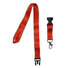 Tour de Cou Porte Badge Régions Porte Clés Cordon avec Clip (Maroc)