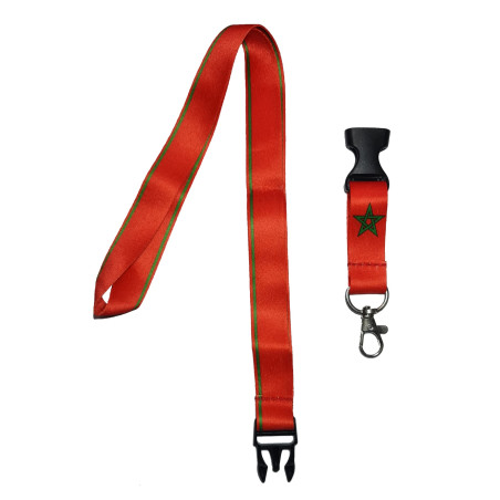 Tour de Cou Porte Badge Régions Porte Clés Cordon avec Clip (Maroc)