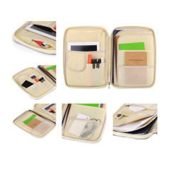 YOUSHARES A4 Porte-documents Porte-documents - Étui de voyage multifonctionnel Étui pratique à fermeture à glissière pour ordina