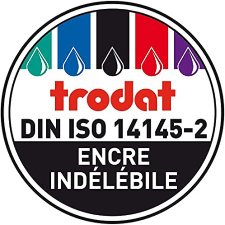 3 Cassettes d'encre 6/56 Bleue pour Tampons Trodat Professional Line 5117, 5204, 5206, 5460, 5460L, 5465, 5558, 55510, 5466PL
