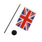 AZ FLAG - Mini Drapeau Royaume-Uni De Table - 15x10 cm - Drapeau Anglais De Bureau 100% Polyester Avec Hampe Pointe Dorée 25cm AZ FLAG - Mini Drapeau Royaume-Uni De Table - 15x10 cm - Drapeau Anglais De Bureau 100% Polyester Avec Hampe Pointe Dorée 25cm