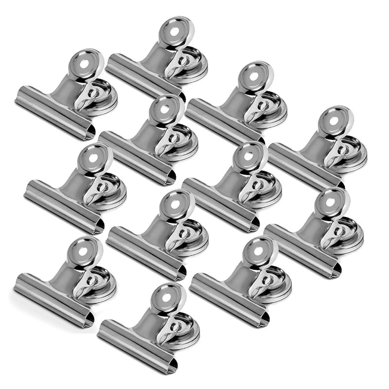 MATANA 12 Pinces Aimant Frigo, Clips Bulldog Magnétiques, Aimants Puissant - Super Fort & Solide - Tableau Blanc & Tableau Magné MATANA 12 Pinces Aimant Frigo, Clips Bulldog Magnétiques, Aimants Puissant - Super Fort & Solide - Tableau Blanc & Tableau Magné