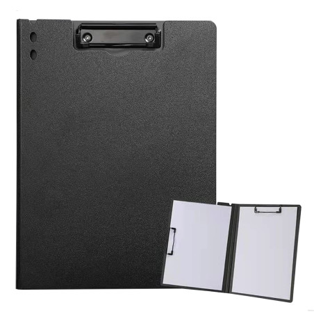 ZMREN Porte Bloc A4 Avec Pince, Porte bloc en plastique format lettre standard A4, avec double clip, pour infirmières étudiants,