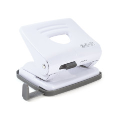 Rapesco 1399 Perforatrice à 2 Trous en Métal 825, Capacité de 25 Feuilles, Blanc