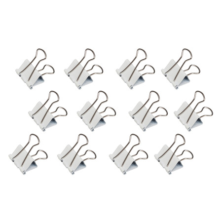 Maul Original Mauly Klemmer 19 mm, Pinces , largeur de serrage 7 mm, 2141902, boîte de 12 pieces, white