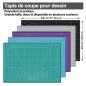 Miuzei Tapis de Découpe Autocicatrisant A3 avec 55 Couteaux de Bricolage et Règle en Acier Couteau à Main Tapis de Bricolage Aut Miuzei Tapis de Découpe Autocicatrisant A3 avec 55 Couteaux de Bricolage et Règle en Acier Couteau à Main Tapis de Bricolage Aut